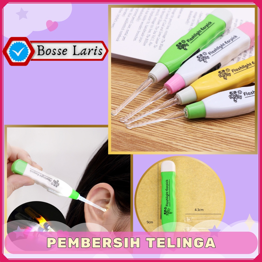 Jual Pembersih Telinga Led Earpick Flashlight Korek Kuping Lampu Untuk