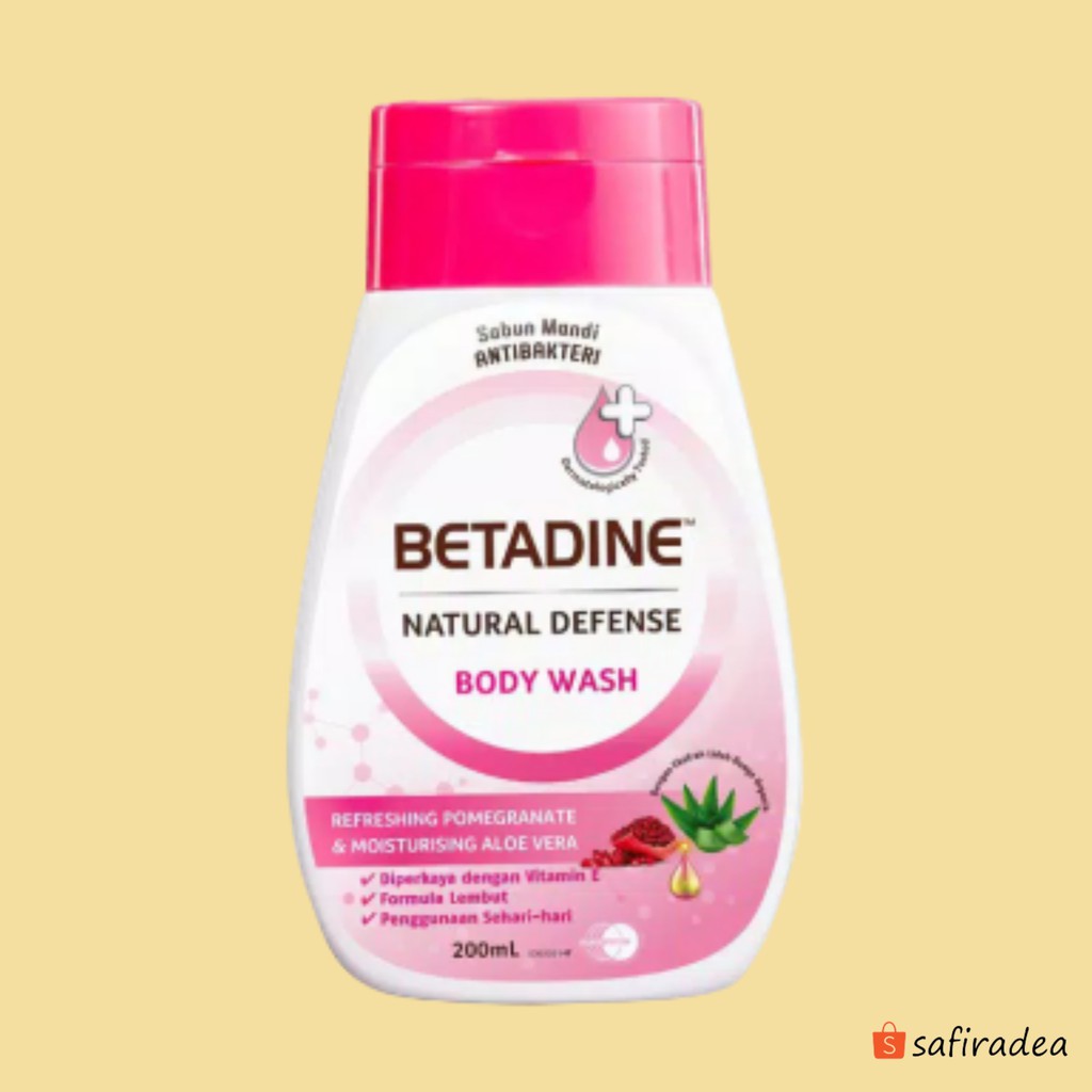 Jual Betadine Body Wash Antibacterial Pomegranate 200 ml Sabun Mandi