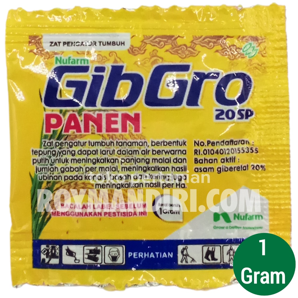 Jual Zat Pengatur Tumbuh Tanaman Gibgro Panen 20SP @1 Gram | Shopee ...