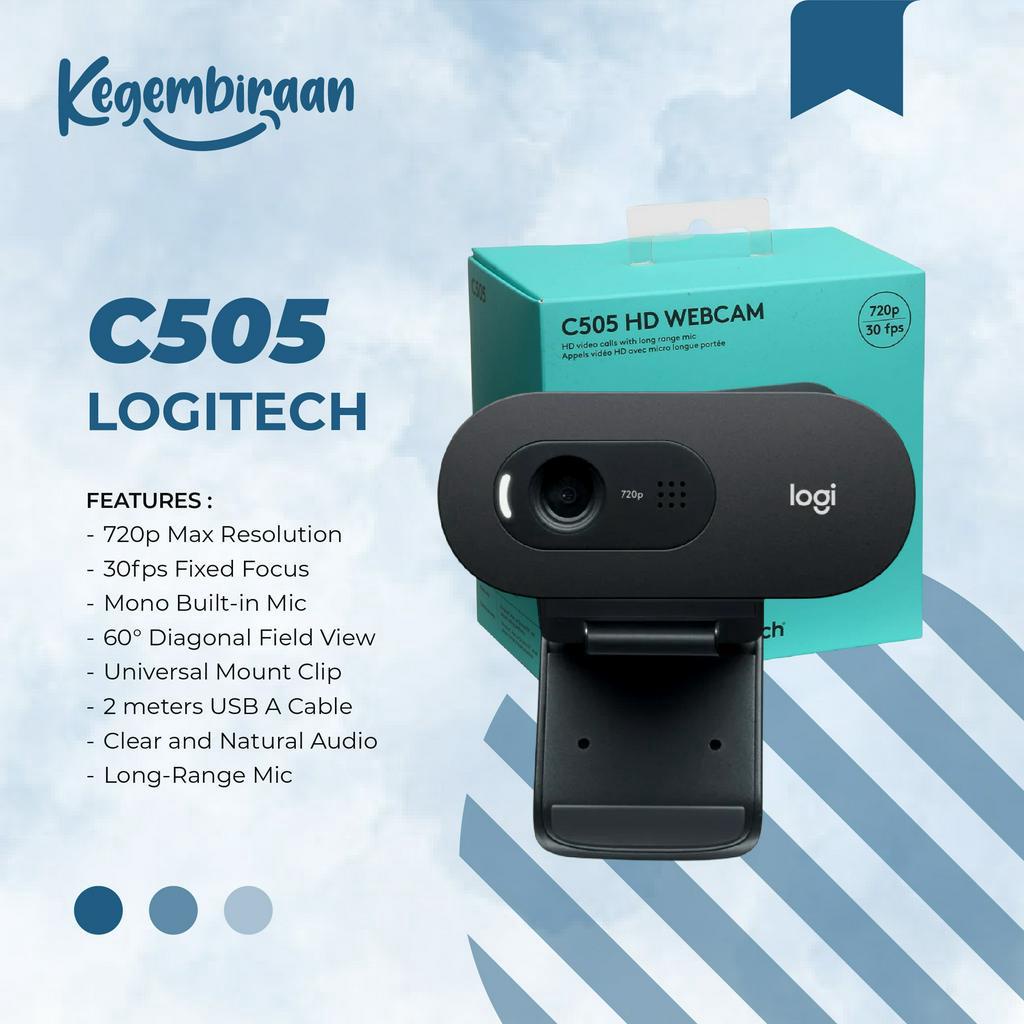 Jual LOGITECH C505 Webcam HD 720p ( Logitech Webcam C270 - C525 - B525 ...