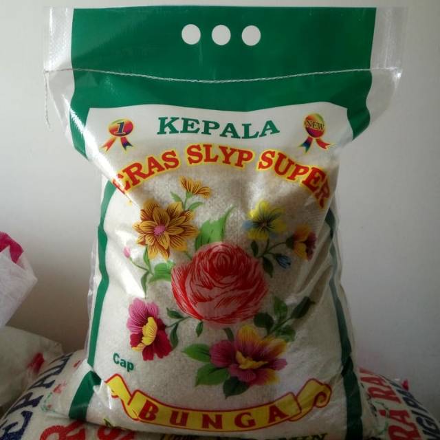 Jual Beras Setra Ramos Slyp PREMIUM Cap Bunga 10KG | Shopee Indonesia