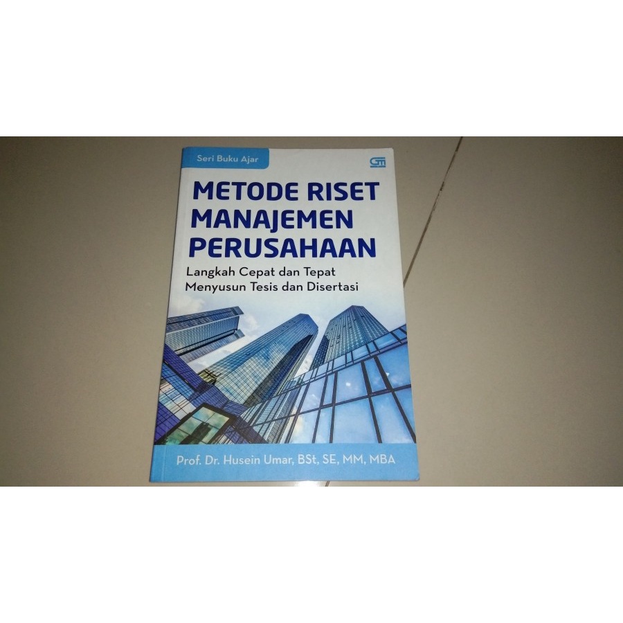 Jual buku metode riset manajemen perusahaan - prof Dr husein umar (ASLI ...