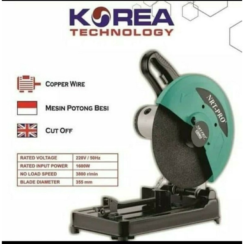 Jual Mesin Cut Off NRT 2414HD/ Mesin Potong Besi Tulang Sapi 14 Inch ...