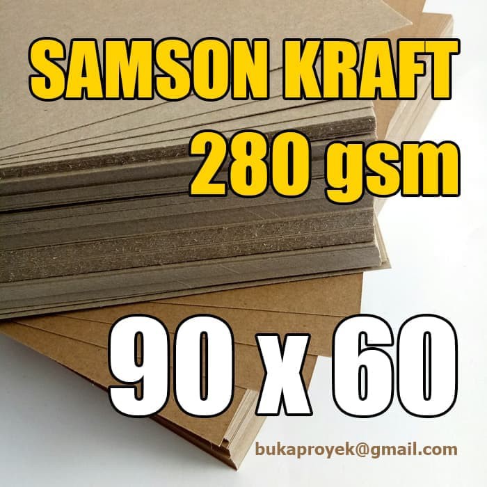 Jual Kertas Samson Kraft Tebal 280 Gsm - Ukuran 90 X 60 Cm | Shopee ...