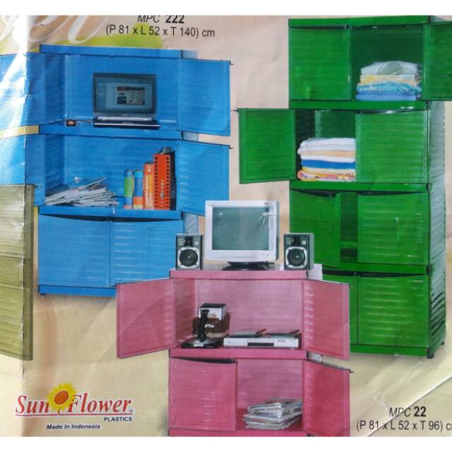 Jual CONTAINER PAKAIAN SUSUN 4 POLOS MPC 2222 SUNFLOWER CONTAINER PINTU ...