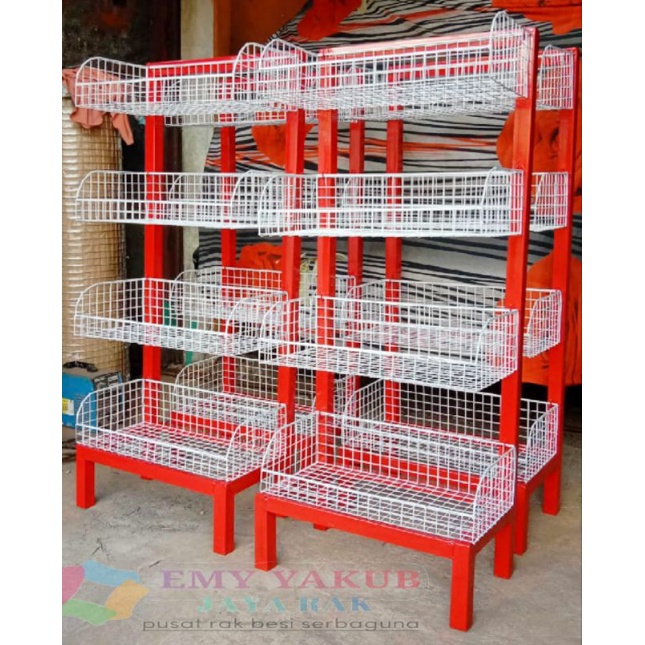 Jual RAK TOKO WARUNG SNACK CHIKI CIKI SERBAGUNA 4 SUSUN MURAH | Shopee ...