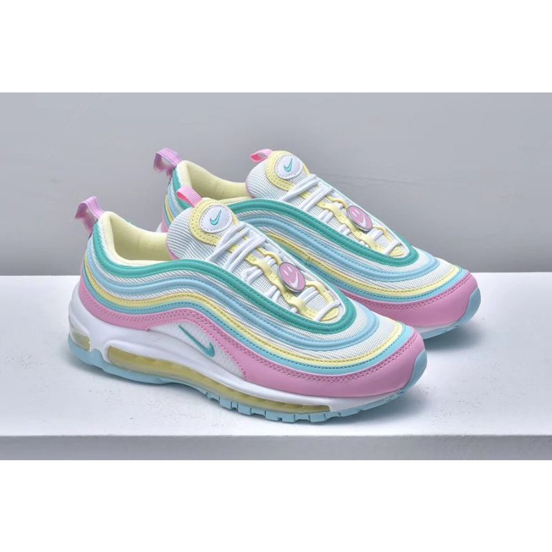 Easter air max 97 pink white yellow green sale