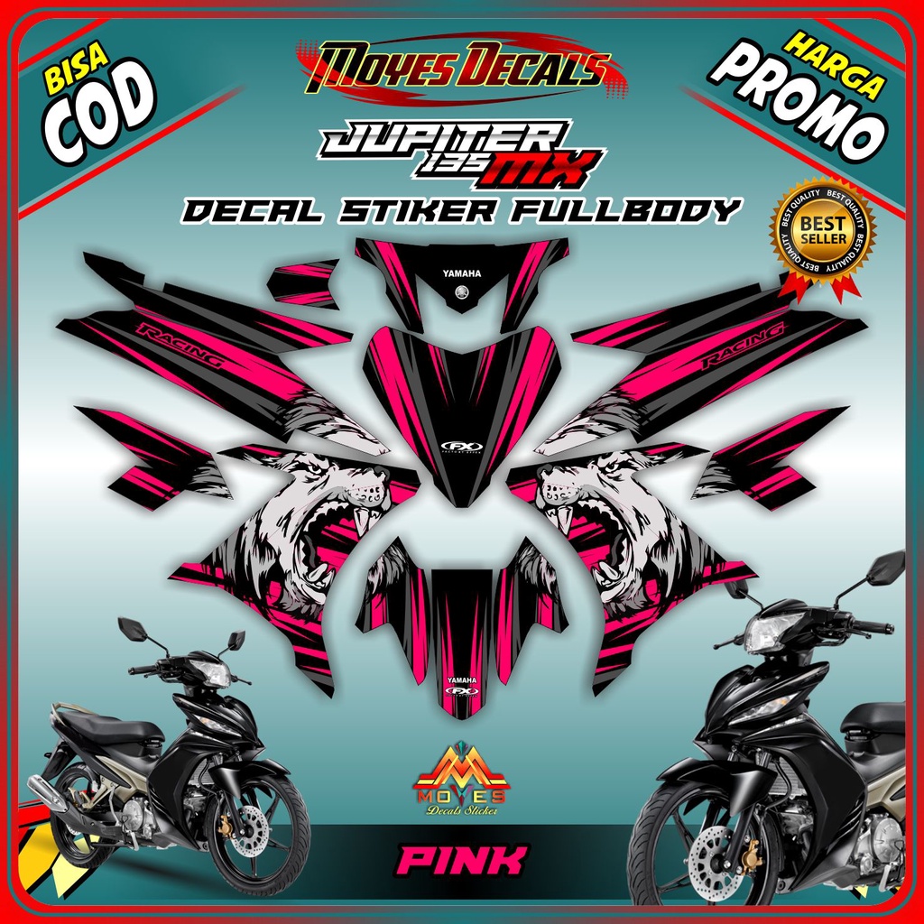 Jual DECAL STICKER DECAL STIKER- DECAL STIKER YAMAHA JUPITER MX 135 NEW ...