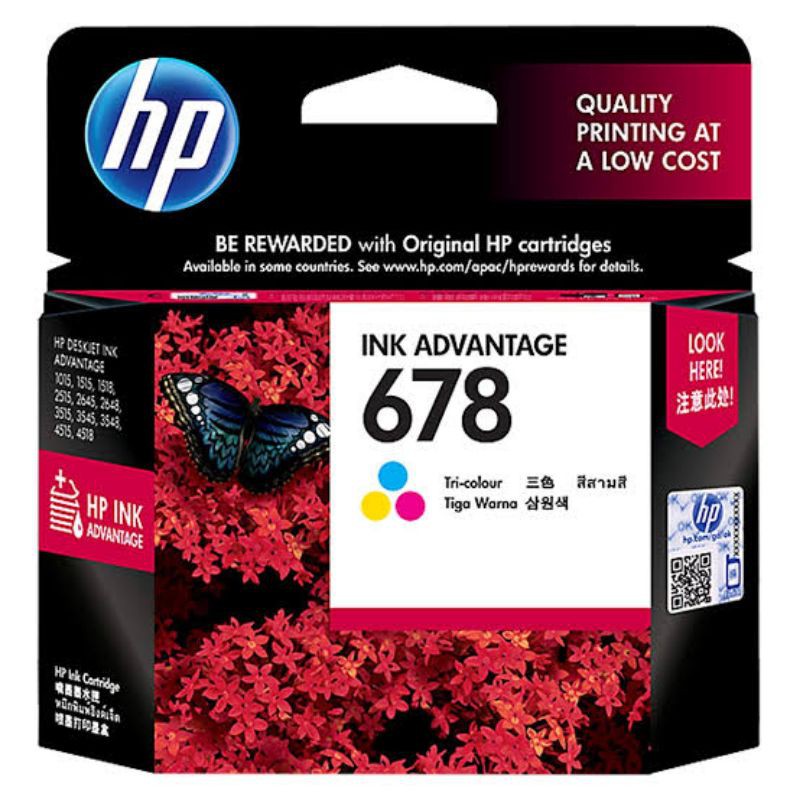 Jual Tinta Cartridge Hp 678 Warna Color Original | Shopee Indonesia