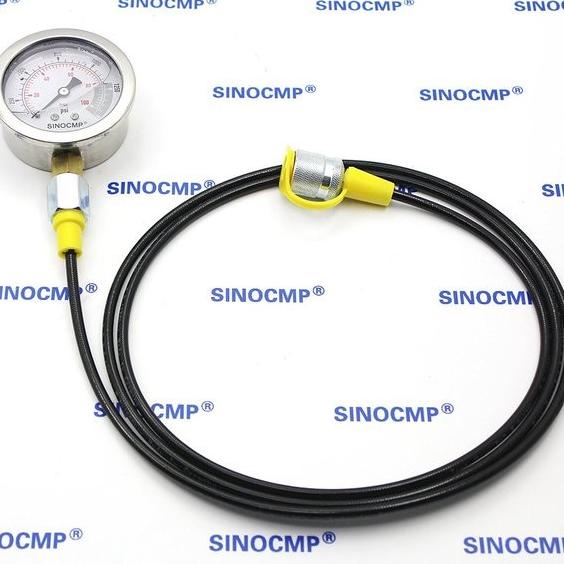 Jual Hydraulic Pressure Gauge Sinocmp Excavator Hidraulic Test Kit ...