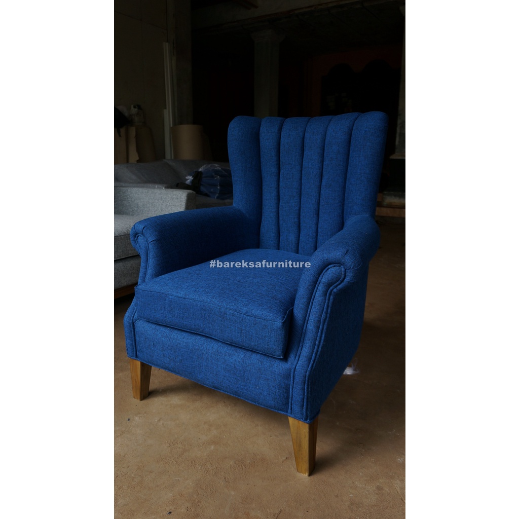 Jual PROMO SOFA WING CHAIR CLASSIC WINGCHAIR SOFA SOFA WING CHAIR SOFA