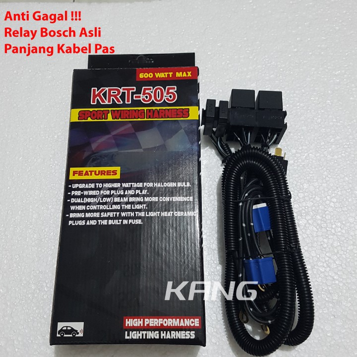 Jual Kabel Set 2 Riley Relay Rellay Lampu Mobil H4 Bosch Original ...