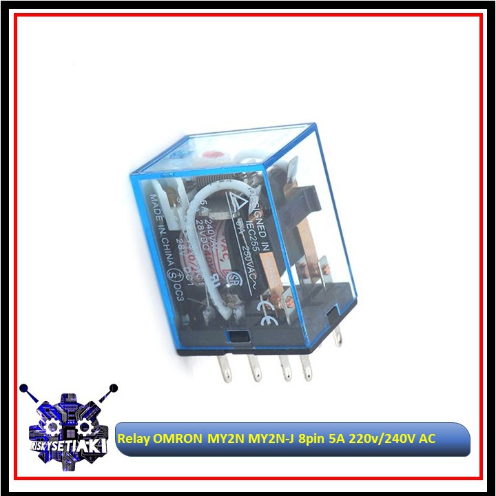 5 Relè Bobina AC 220V 8 Pin – Sostituti Per Omron MY2NJ MY2N-J