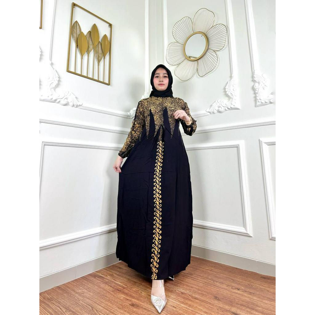 Jual Batik Gamis Terbaru Gamis Twill Rayon Ori Pekalonga Cap Malaman Home Dress Syari Muslim