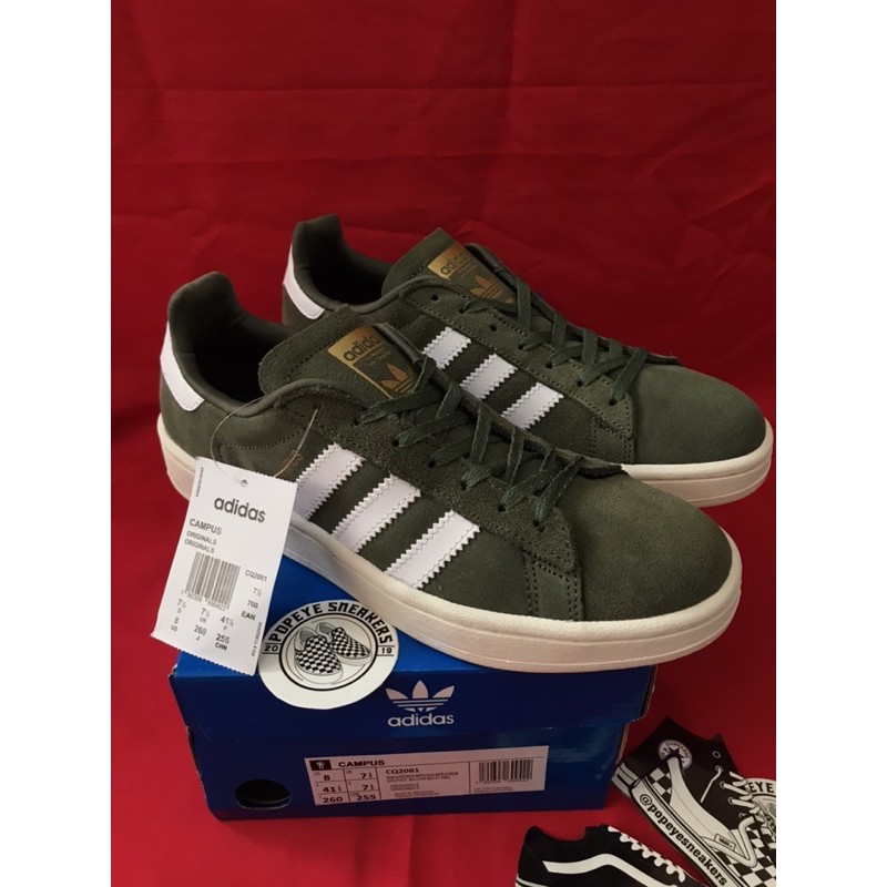 100% ORIGINAL ADIDAS CAMPUS GREEN ARMY