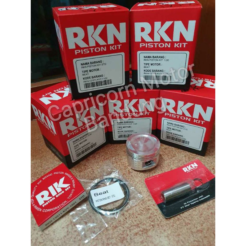 Jual Piston Kit BEAT SPACY SCOOPY RKN RIK RIKEN oversize STD 25 50 75 ...