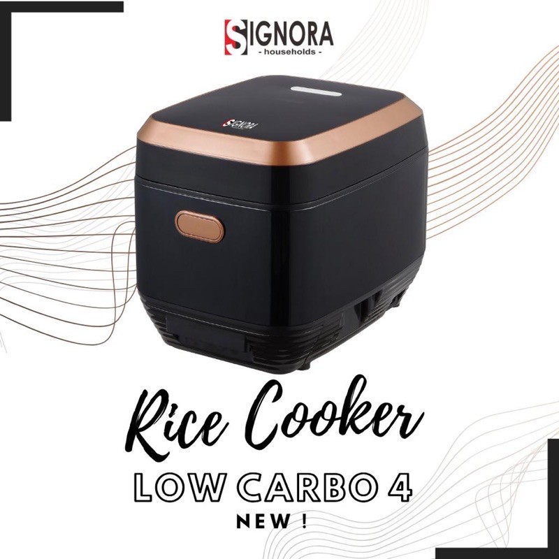 Jual RICE COOKER LOW CARBO 4 Liter SIGNORA + bonus hadiah | Shopee ...
