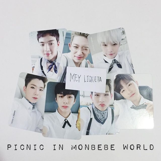 Picnic in Monbebe World offers Monsta X Photocards