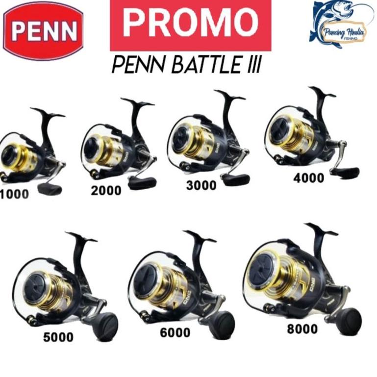 [KODE BARANG Z] Reel Penn Battle III 1000, 2000, 3000, 4000, 5000, 6000,  8000 reel Penn Battle HS Reel Penn Battle III DX Penn sargus Penn fierce