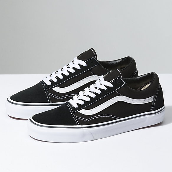 Harga vans old deals skool black white original