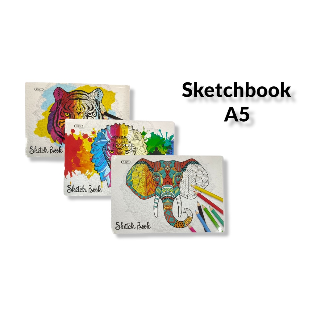 Jual KIKY A5 Sketchbook ukuran A5 Isi 50 lembar Buku Sketsa Shopee