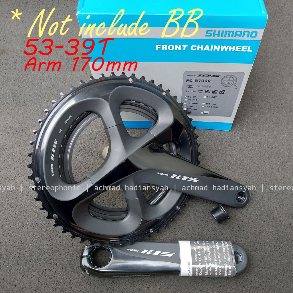 Jual Crank Shimano 105 Fc R7000 Dual Speed 53 39t Crank 105 R7000 Dual Chainring 53 39t Crank