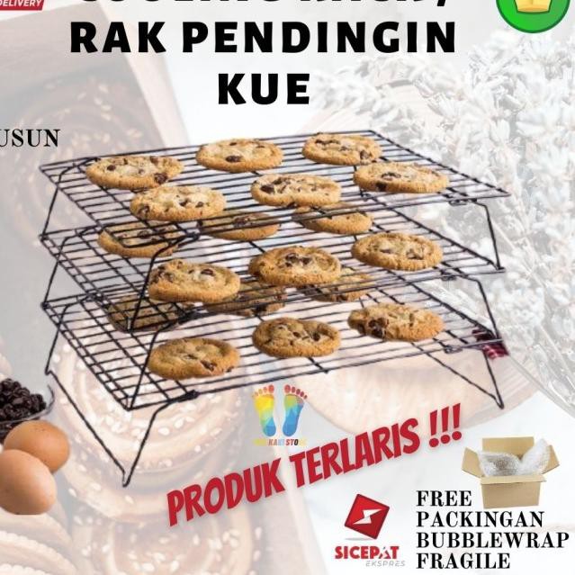 Jual Best Product.. Rak pendingin kue roti kering stainless susun 3 ...