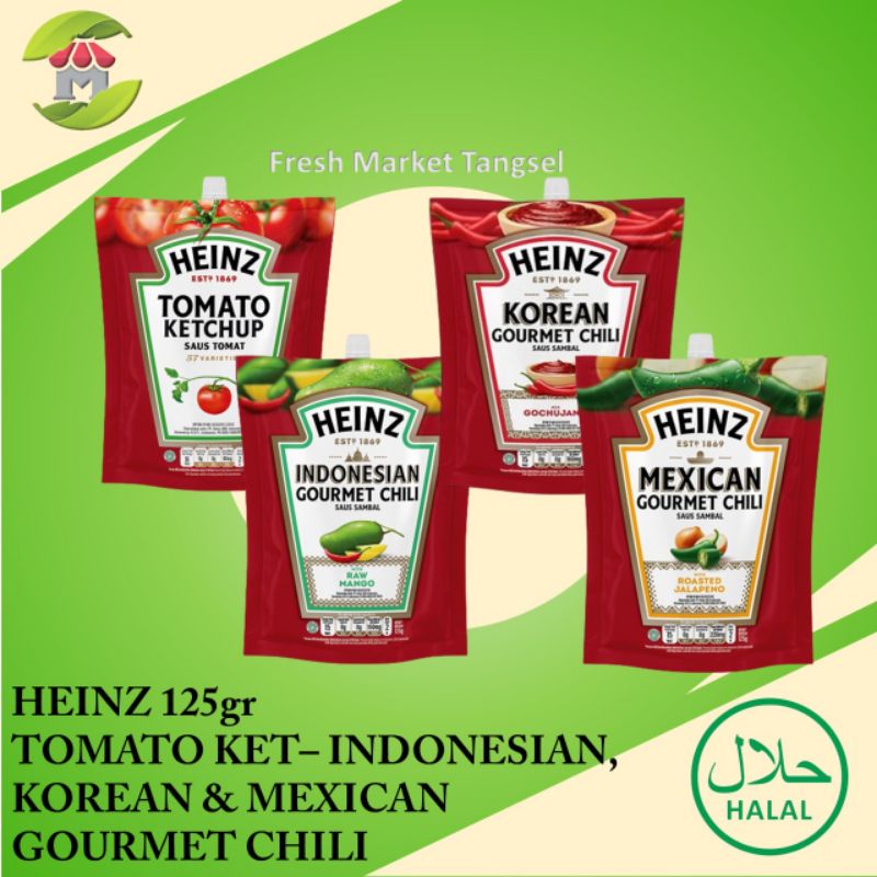 Jual Heinz Tomato Ketchup Indonesian,Korean,Mexican Gourmet Chili
