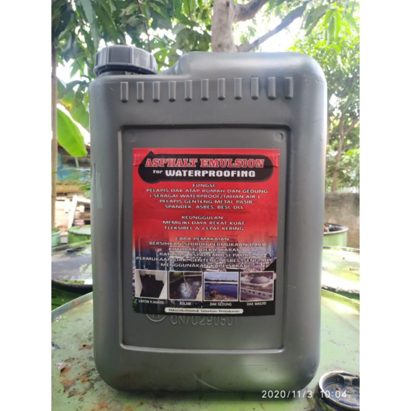 Jual Aspal Cair 20 Kg Asphalt Emulsion Pelapis Anti Bocor Dan Rembes Shopee Indonesia 4242