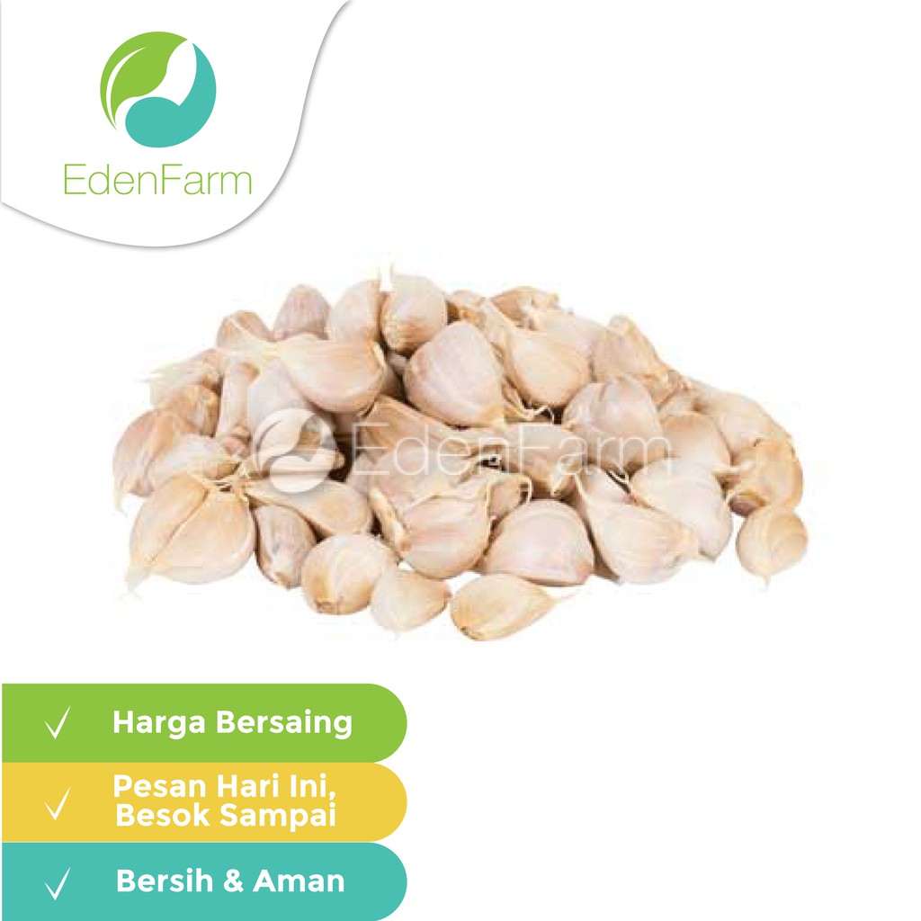 Jual Bawang Putih Kating Rakyat 250 Gr Eden Farm Shopee Indonesia