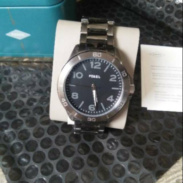 Jam Tangan Fossil BQ2333 Black Stainless Steel Original