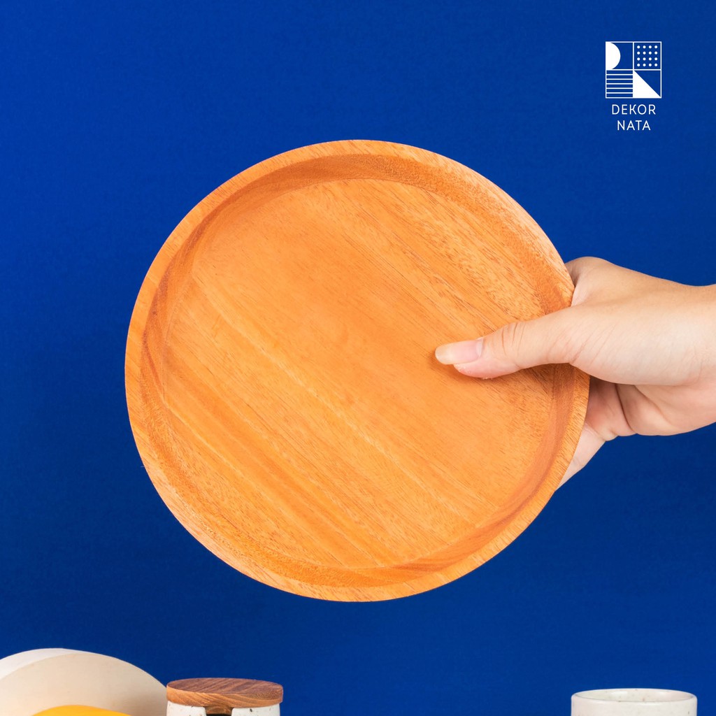 Jual Dekornata Wooden Plate Piring Kayu Shopee Indonesia