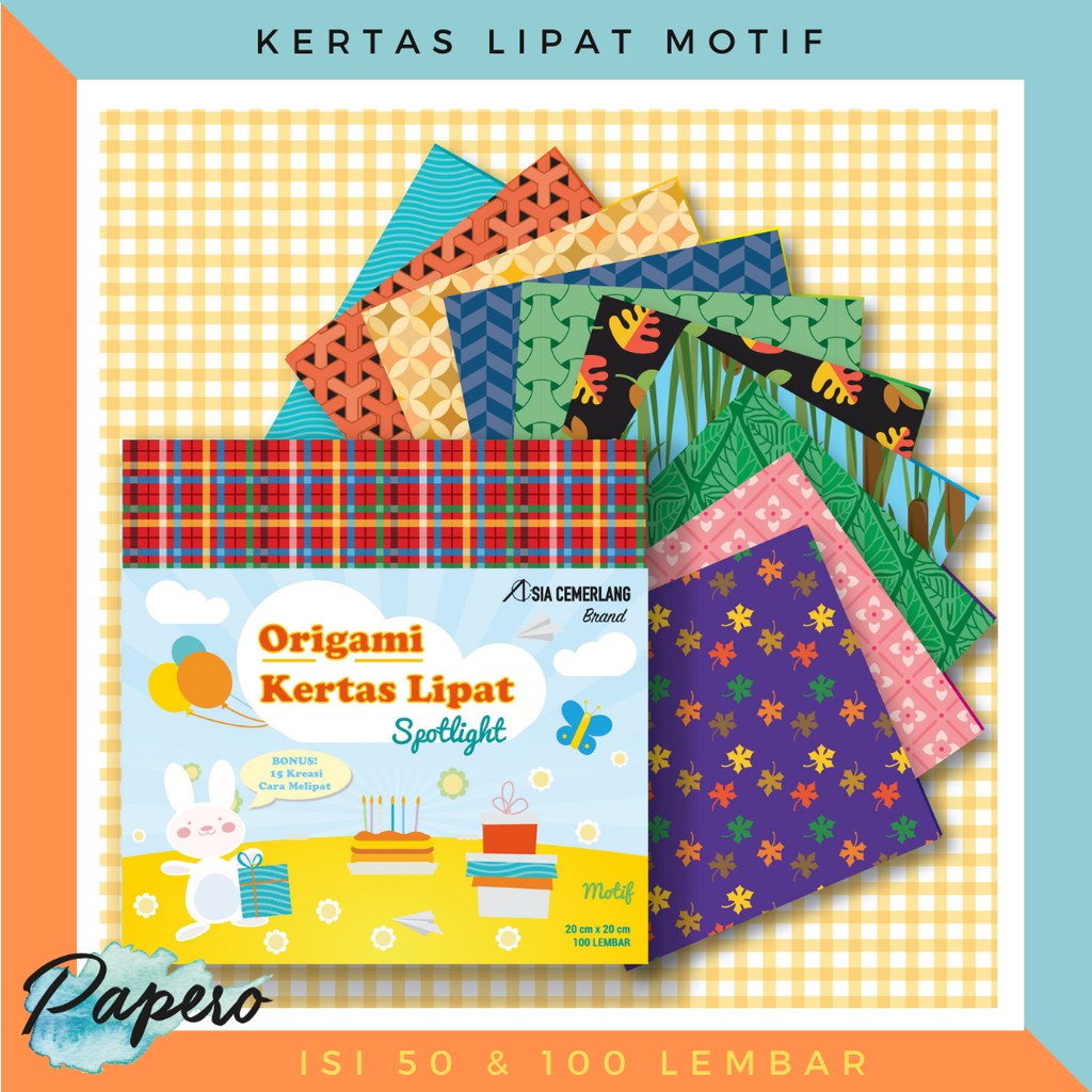 Jual Kertas Lipat Origami Motif Shopee Indonesia