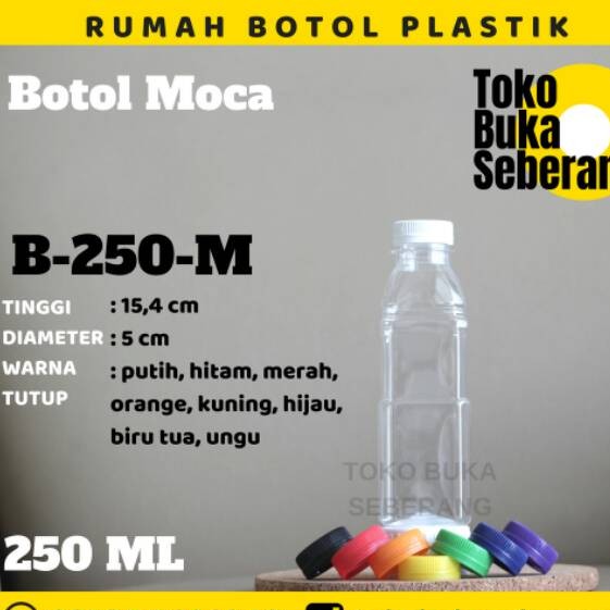 Jual Botol Moca 250 ml (M) / botol plastik / botol pet/ botol murah ...