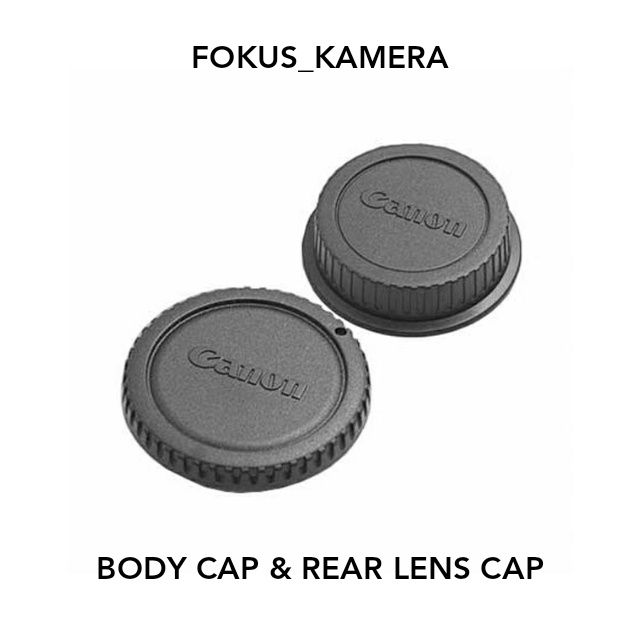 JJC 58mm Front Lens Cap Cover & EF EF-S Mount Body Cap