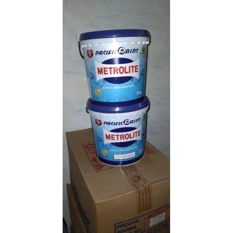 Jual Cat Tembok Putih Metrolite 3 Liter 4 Kg Shopee Indonesia 0938