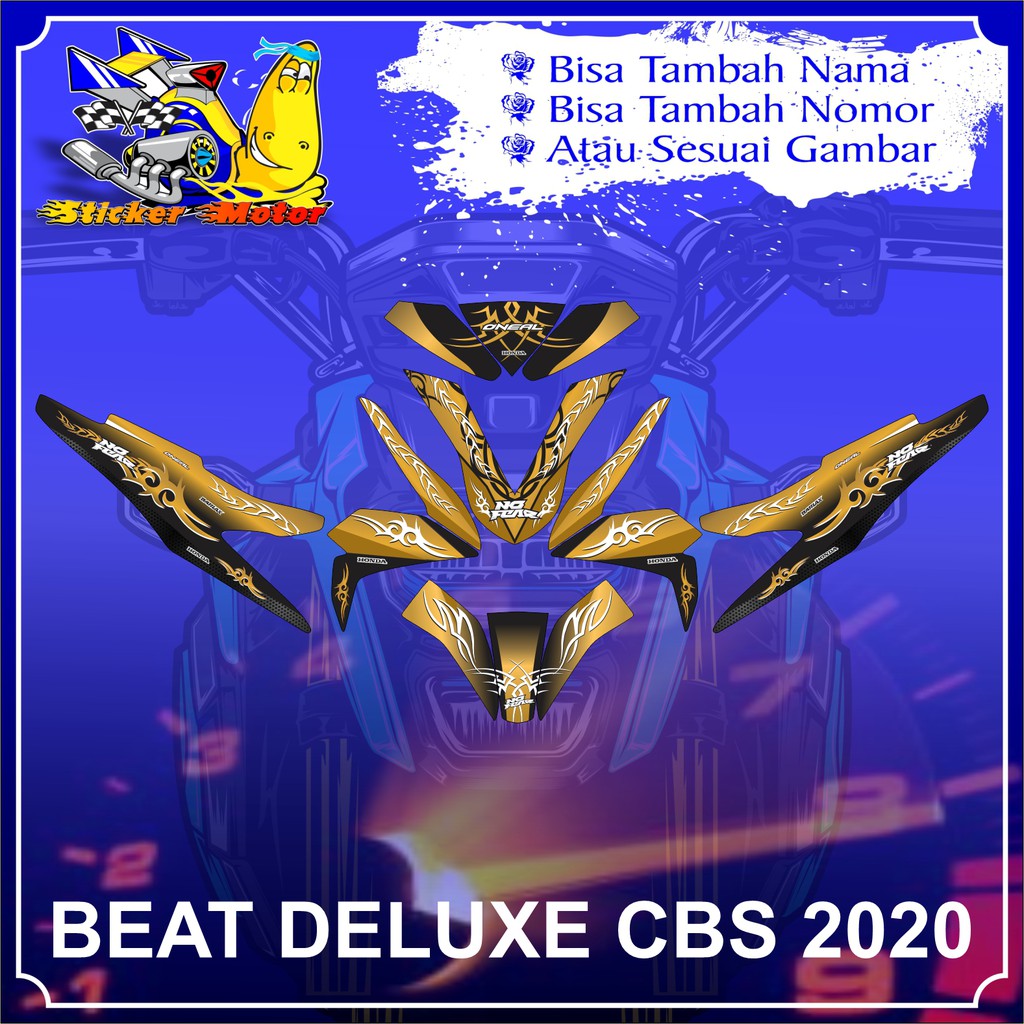 Jual DECAL STICKER HONDA BEAT DELUXE CBS ISS TRIBAL | Shopee Indonesia