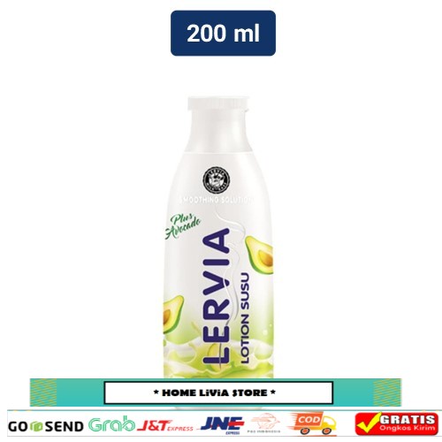 Jual Lervia Lotion Susu Botol - Avocado 200 mL | Shopee Indonesia