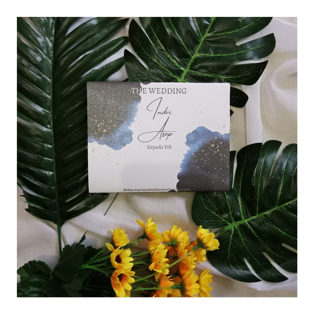 Jual Undangan Pernikahan Simple Motif Smoke | Shopee Indonesia