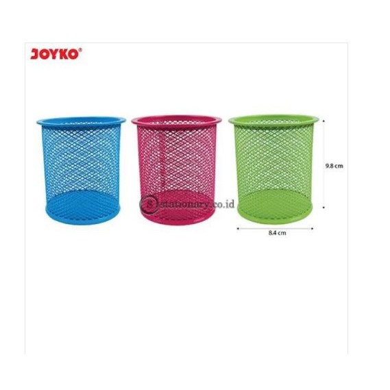 Jual Joyko Tempat Pensil Keranjang Besi Bulat Warna (Diameter 8.4cm X 9