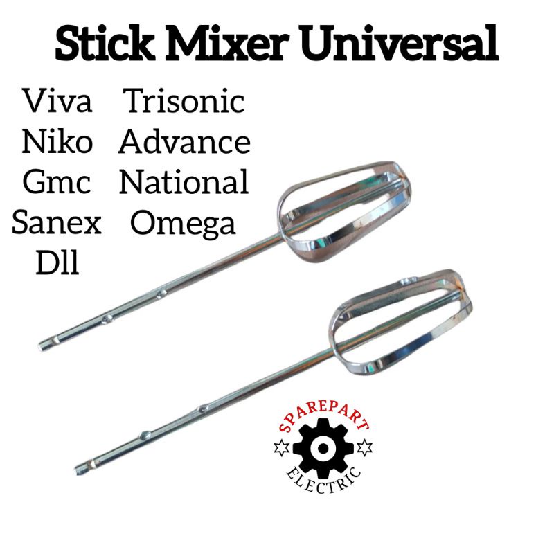 Jual STICK PENGADUK MODEL BEATER MIXER UNIVERSAL NATIONAL OMEGA