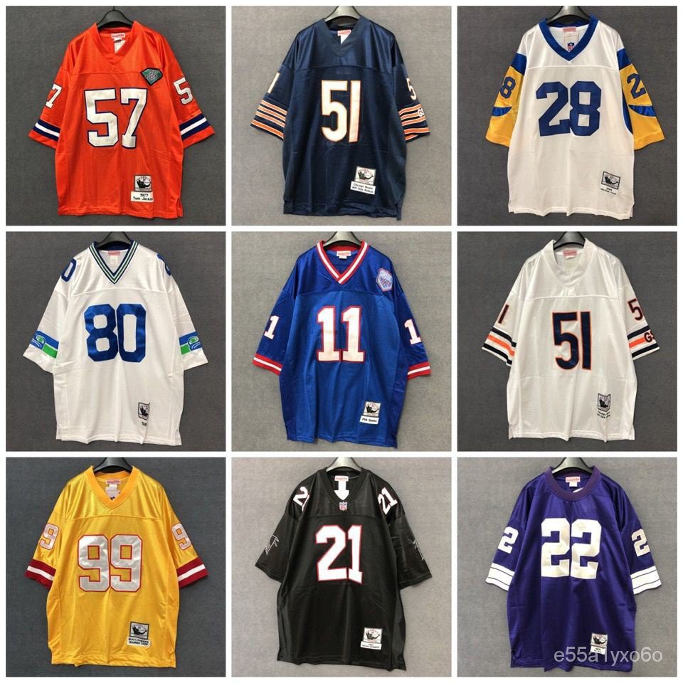 xjd4 Nfl Jersey American Football Jerseys vintaege Retro  Hip-HopklasikPengirimanbebasAssuransi kuali