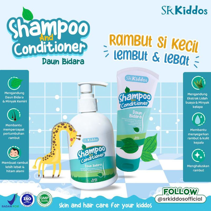 Shampoo dan conditioner daun bidara Sr12/100ml/300ml