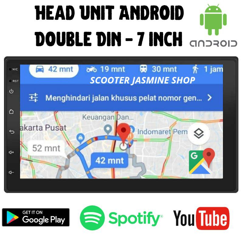 Jual Head unit 7 inch Double Din Android 10 GPS Touch Screen | Shopee ...