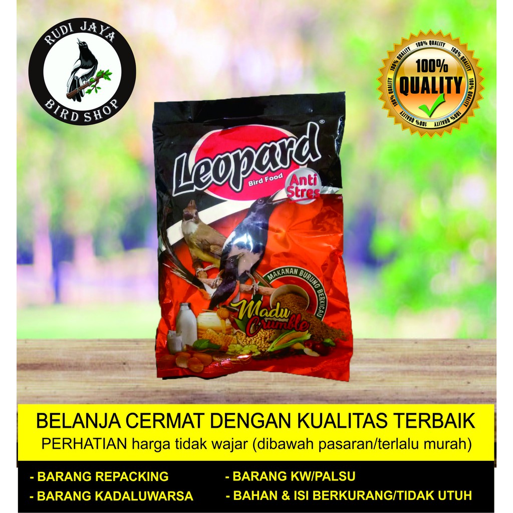 Jual LEOPARD KUNING KASAR CRUMBLE MADU PAKAN MAKANAN VOER BURUNG KECIL ...