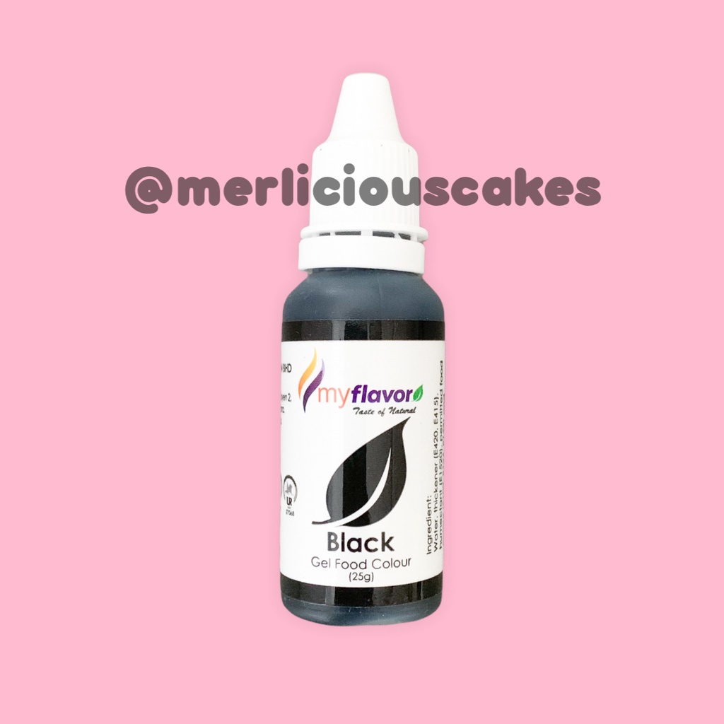 Jual Black Gel My Flavor Food Color Food Colour Pewarna Makanan