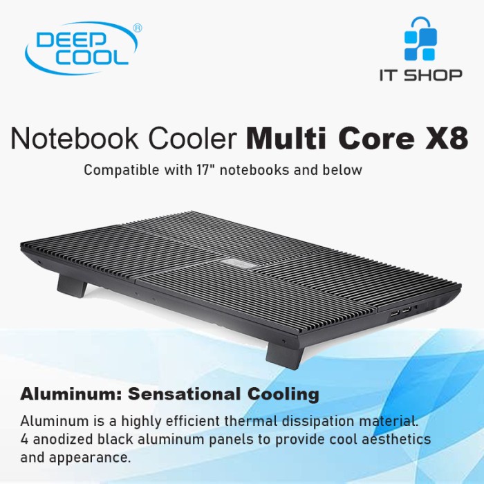 Jual Deepcool MULTI CORE X8 Notebook Cooler Shopee Indonesia