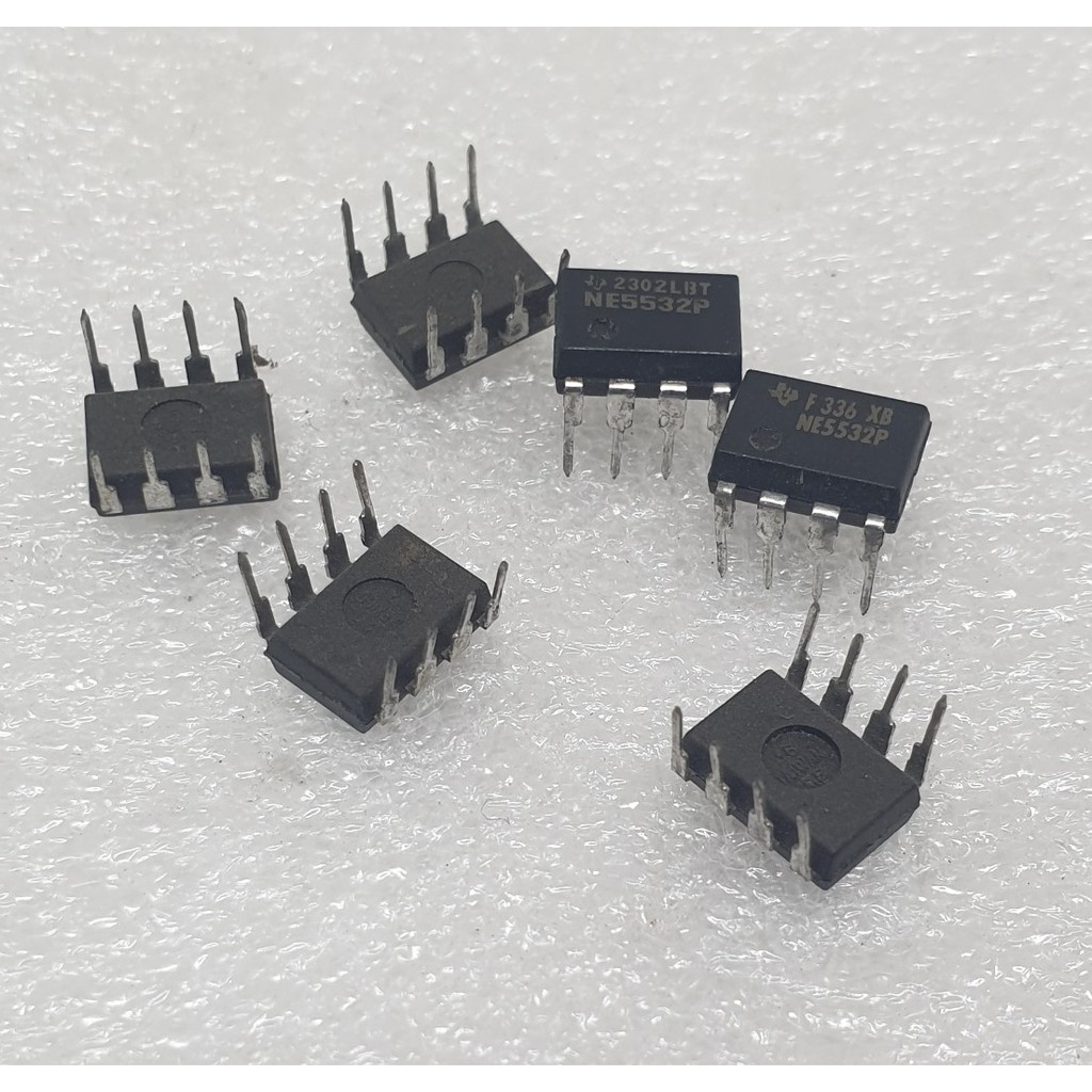 thumbnail image 2 of 2PCS NE5532P Dual Operational Amplifier IC – With Sockets – Texas Instruments, New 2 of 6