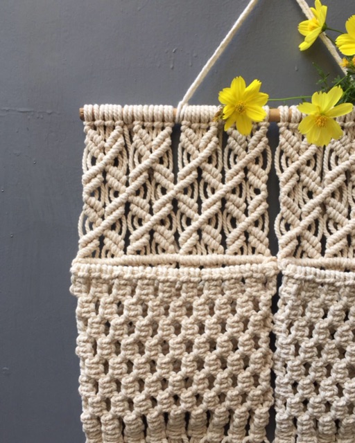 Jual Macrame Letter Rack / Macrame Hiasan Dinding / Tempat Notes ...