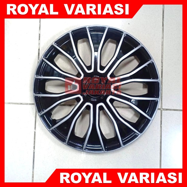 Jual Wheel Dop Velg Mobil Hitam Silver 5086 Tutup Roda R13 R14